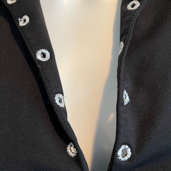 Rayure Paris Black Sleeveless V-Neck Top S - Picture 5 of 10